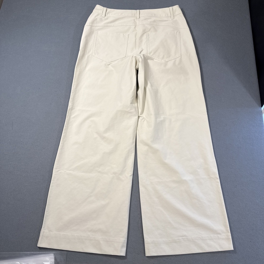 PANTS WIDE LEG Lululemon Women 31 BEIGE City Sleek 5 Pocket NWOT LE5ENJ - Picture 9 of 12